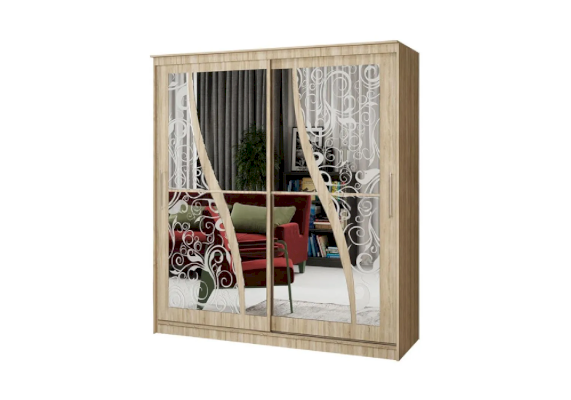 Двухдверный шкаф-купе Элегант 2 (Миф)